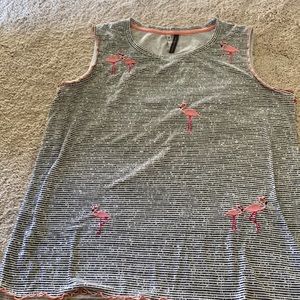 NWOT Size Medium Jaclyn Intimates Flamingo 🦩 PJ Tank Top